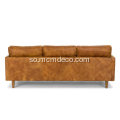 Nirvana Dakota Tan Leather Sofa